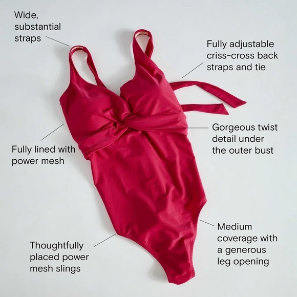 Universal Standard The Swimsuit One Piece in Black Size 3XS NWT - Picture 3 of 16